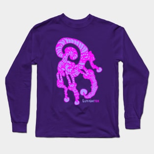 LUVGHTER - Original, Slick Vibrant Pink Long Sleeve T-Shirt